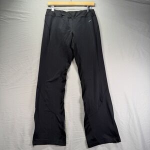 Nike Thermal Running Pants Womens Medium Dri Fit Zipper Ankle Fleece Work Out
